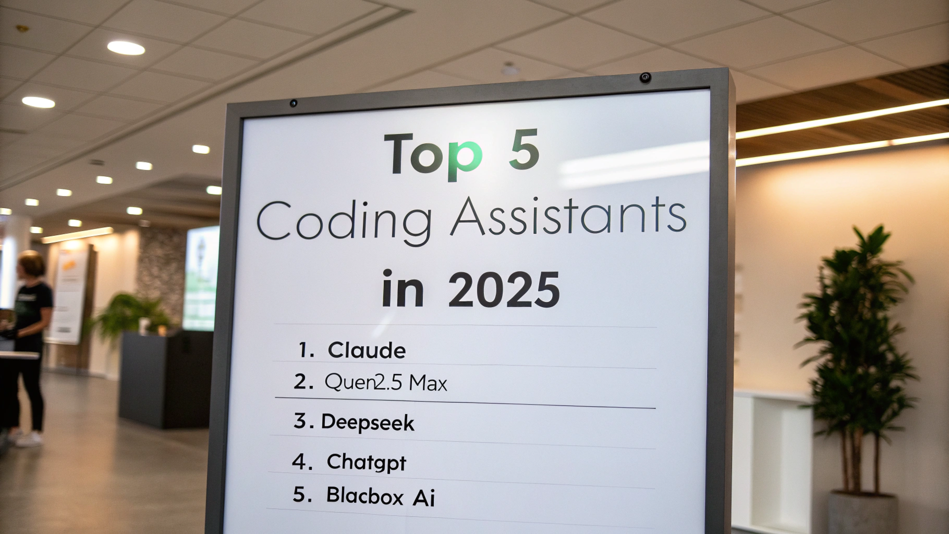 Top 5 Coding Assistant in 2025