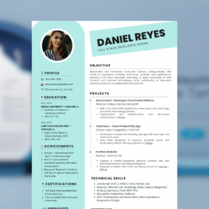 Full Stack Developer Intern Resume