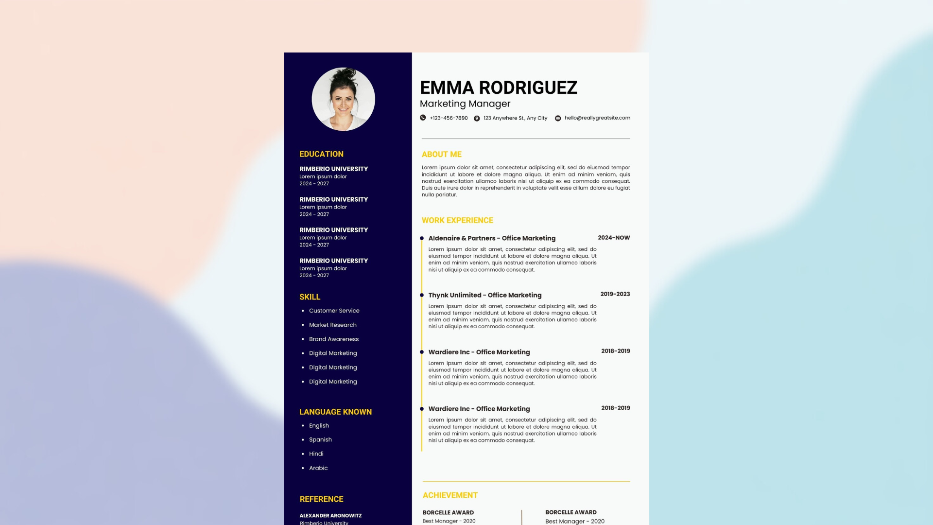 Canva Resume Templates