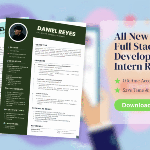 Full Stack Developer Intern Resume