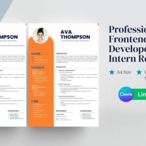 Frontend Developer Intern Resume